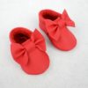 papillon red moccasins front