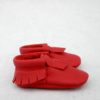 tribe red moccasins front